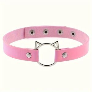 Hot Topic Pink Cat Ear Choker